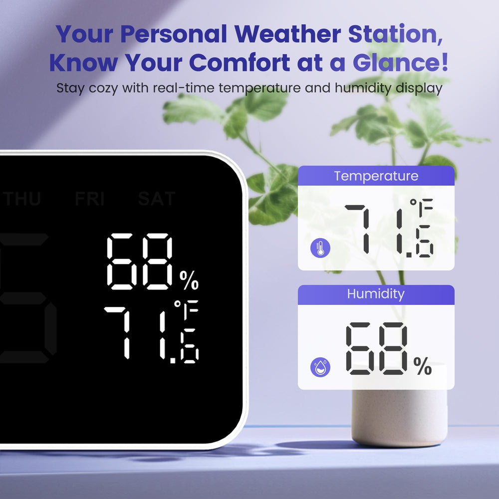 Dekala large snooze button close-up for quick nine-minute extra rest