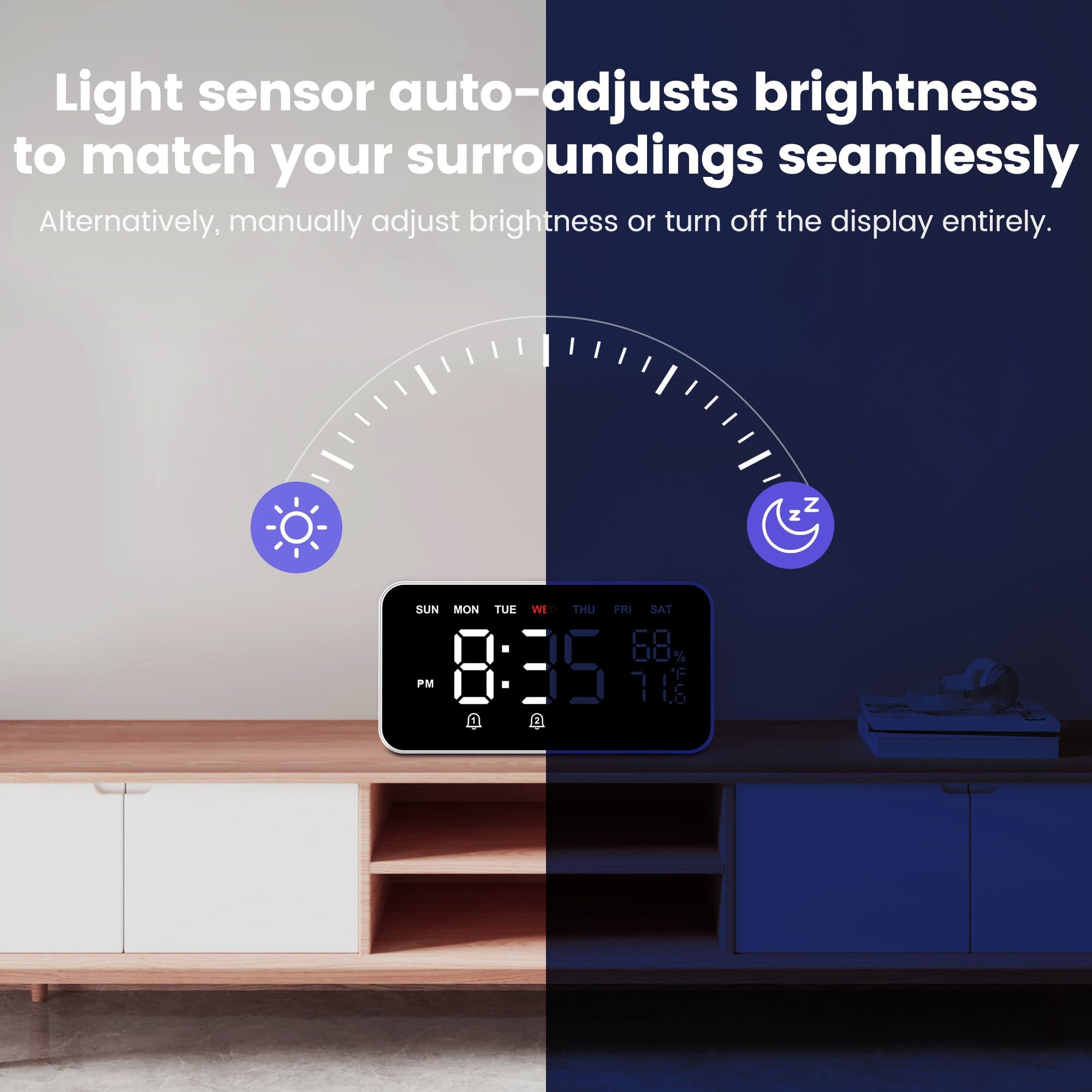 Dekala sound machine options screen illustrating calming sleep aid choices