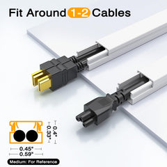 Delamu snap-closure detail demonstrating quick tool-free cable access