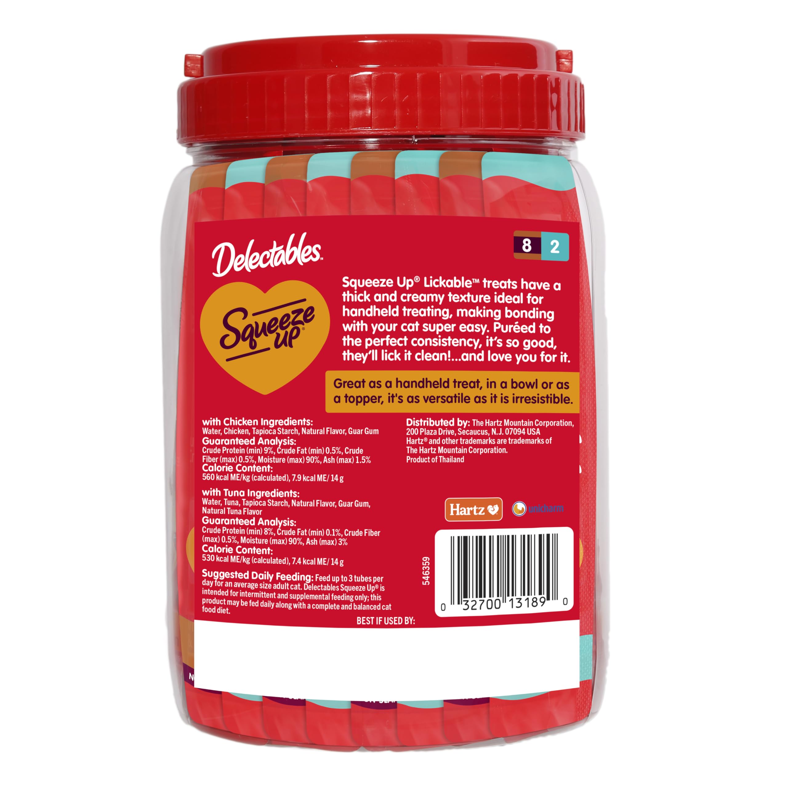 Delectables product label and ingredients list showing grain-free benefit