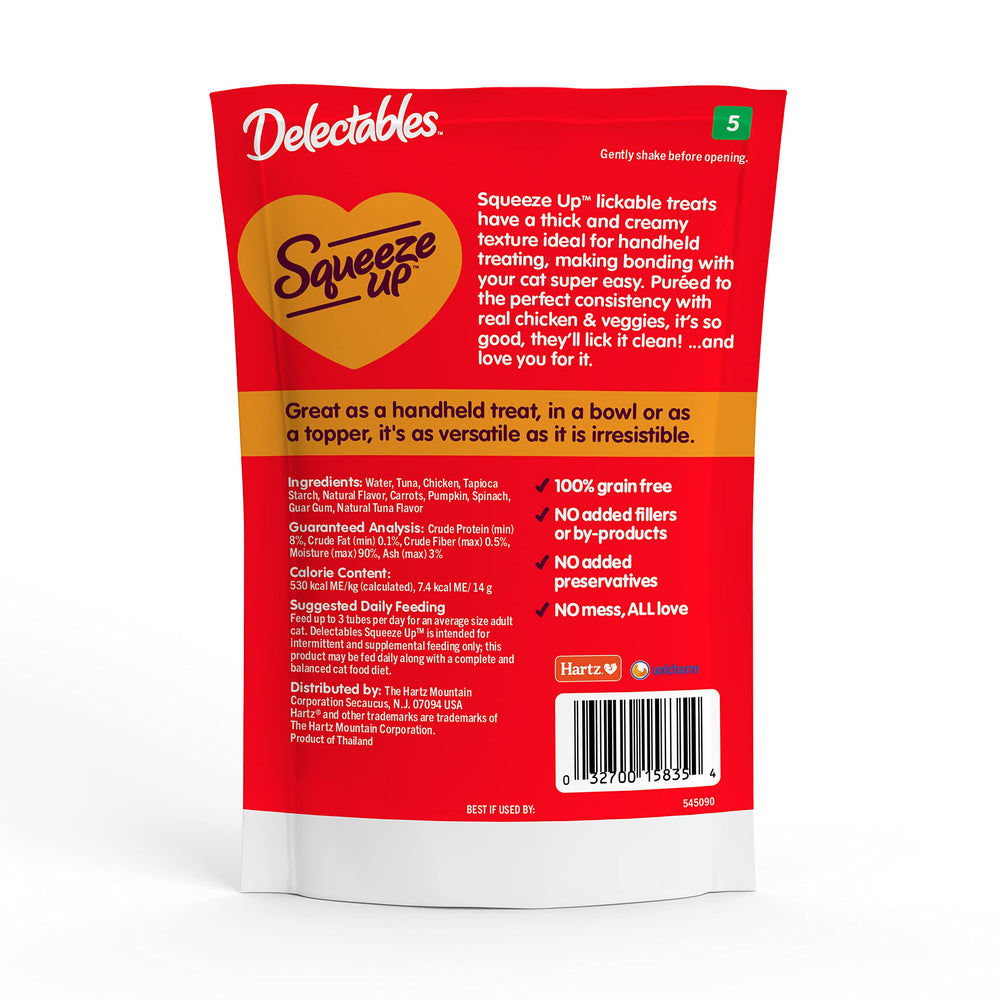 Delectables nutrition label and ingredients for transparent sourcing