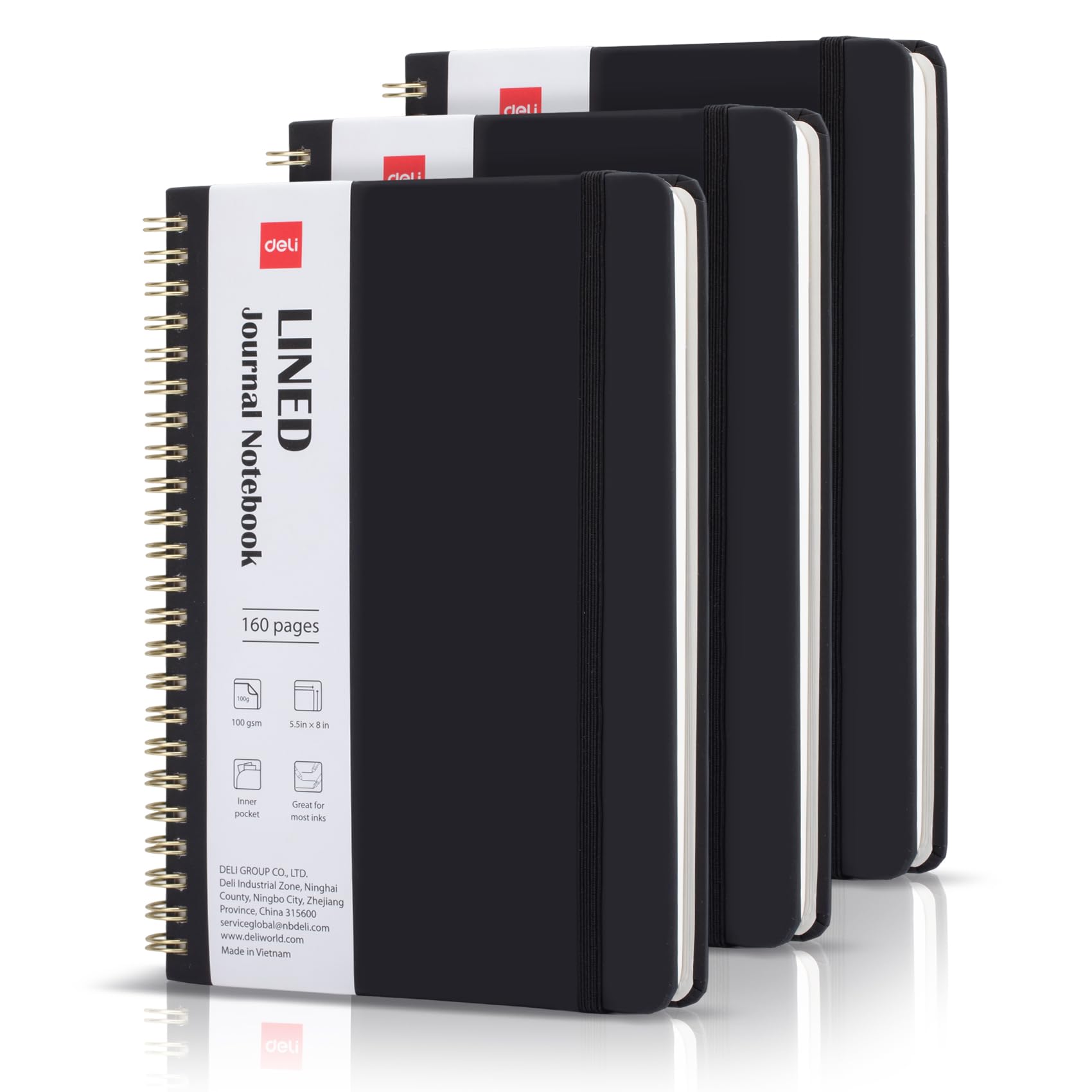 deli front hardcover journal showing durable protection and professional look