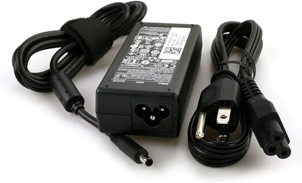 Dell adapter casing texture detail showing durable build quality benefit
