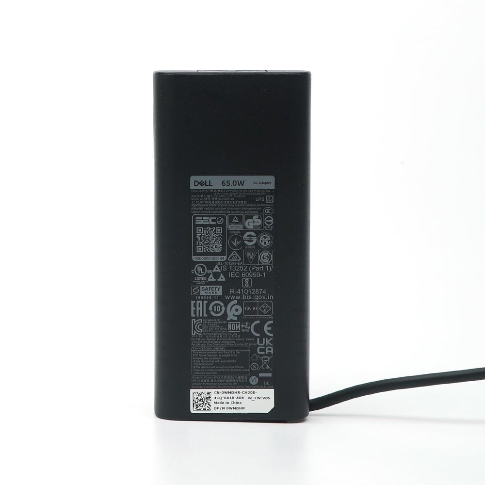 Close-up of Dell USB-C connector demonstrating secure fit and durability