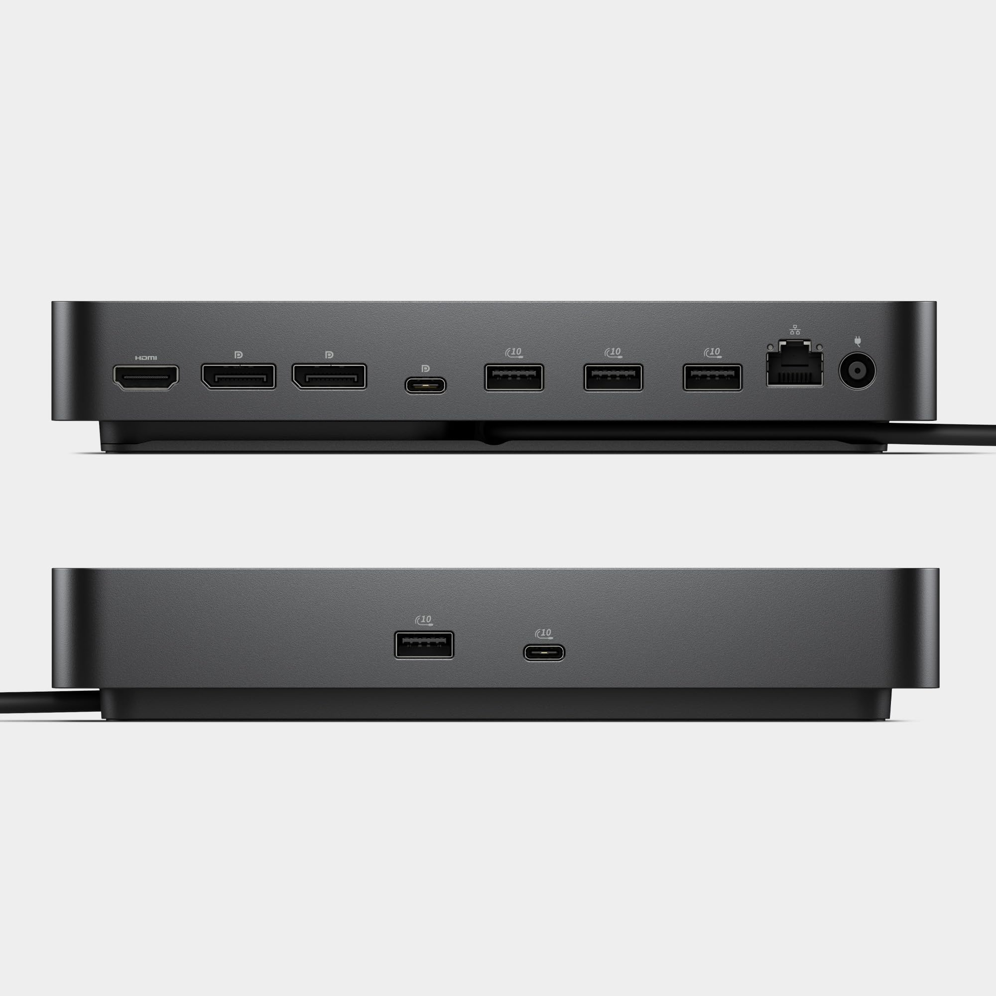 Dell WD25 USB-C connector closeup showing reinforced design for reliability