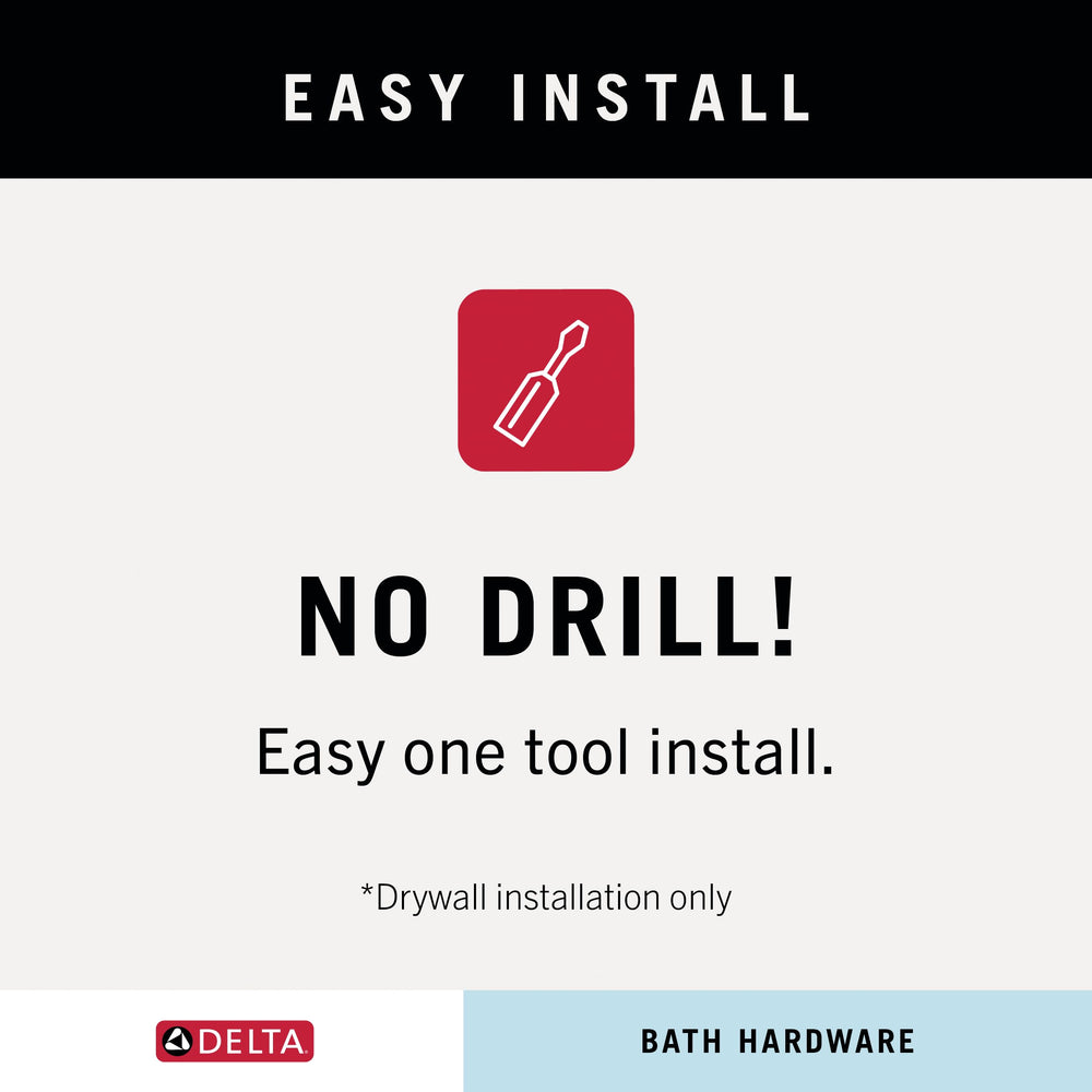Delta lifestyle bathroom scene showing hook integrated with Trinsic faucet set