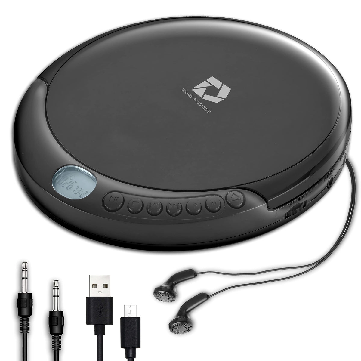 Deluxe Products front view showing compact player and display for easy use