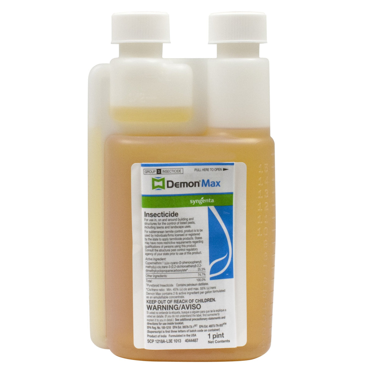 Demon Max front label view showing product and quick, versatile control