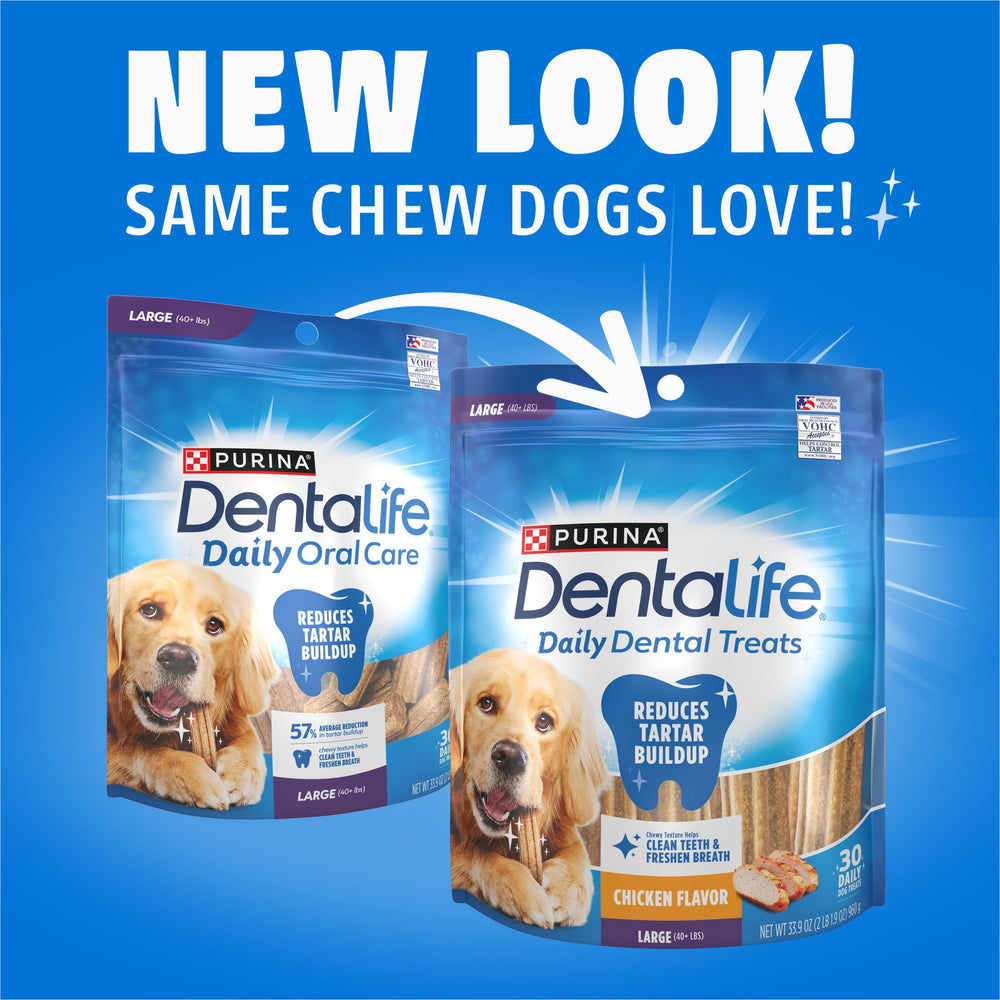 Dentalife close-up of chew texture and ridges for effective cleaning