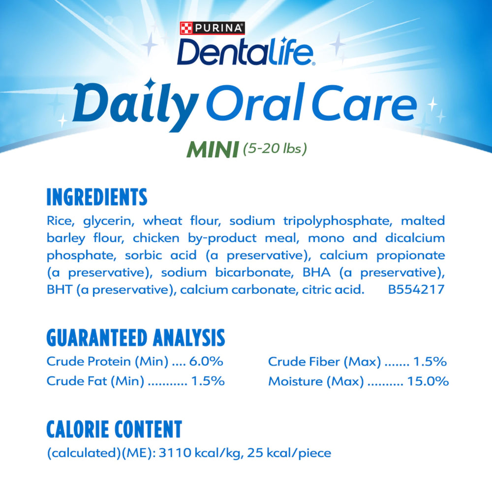 Dentalife pouch opened with resealable zip preserving freshness benefit