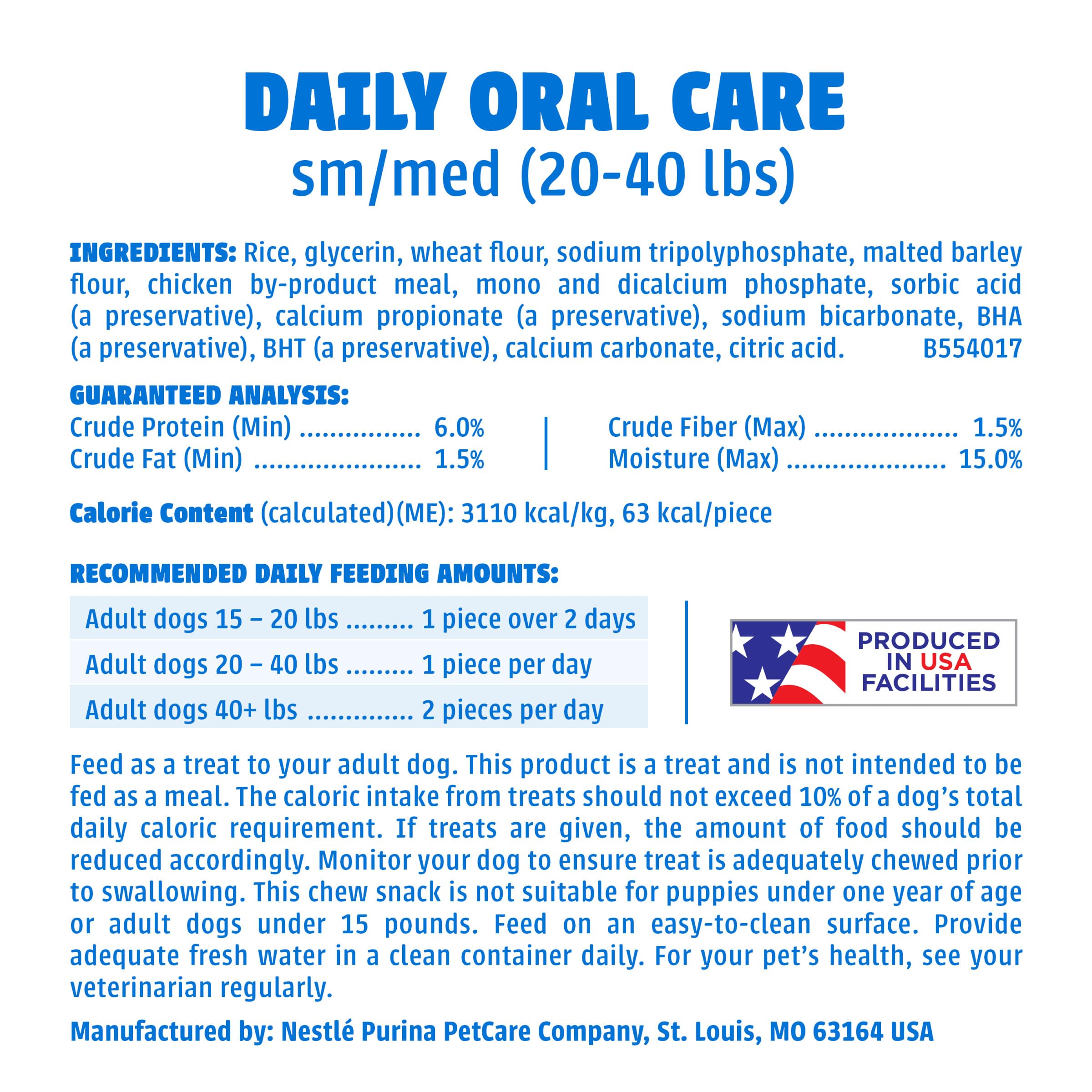 Dentalife Purina VOHC accepted seal on pack, signals evidence-based tartar control