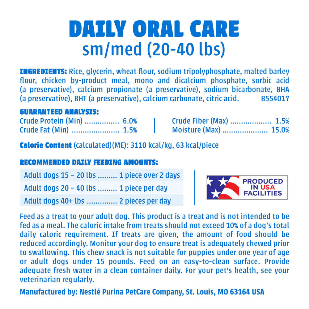 Dentalife Purina VOHC accepted seal on pack, signals evidence-based tartar control