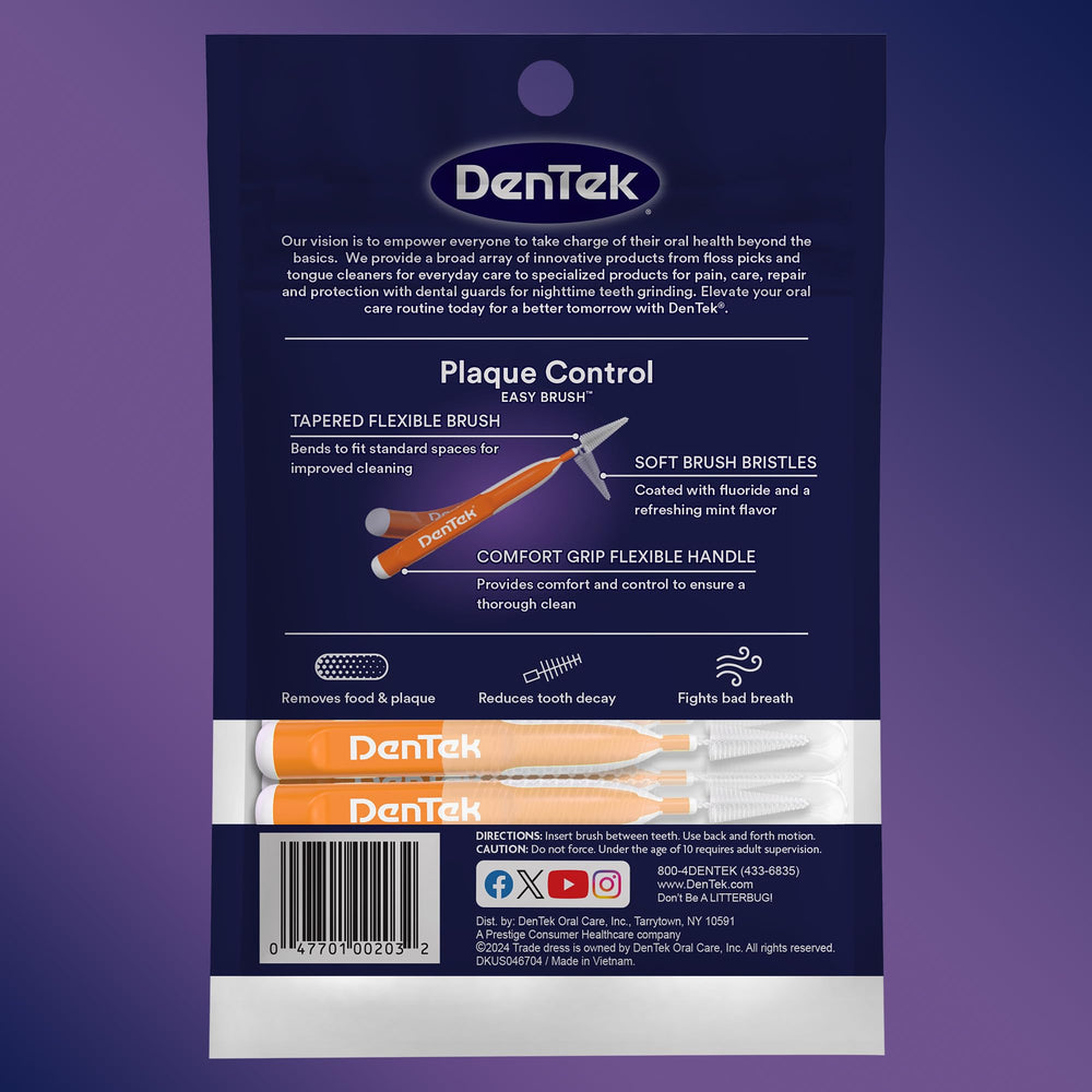 DenTek bristles bending around wire for flexible access