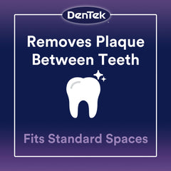DenTek fluoride-coated brush fibers highlighting added topical protection