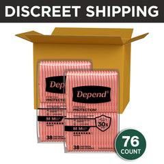 Depend fresh protection soft cotton-like fabric close-up for comfort