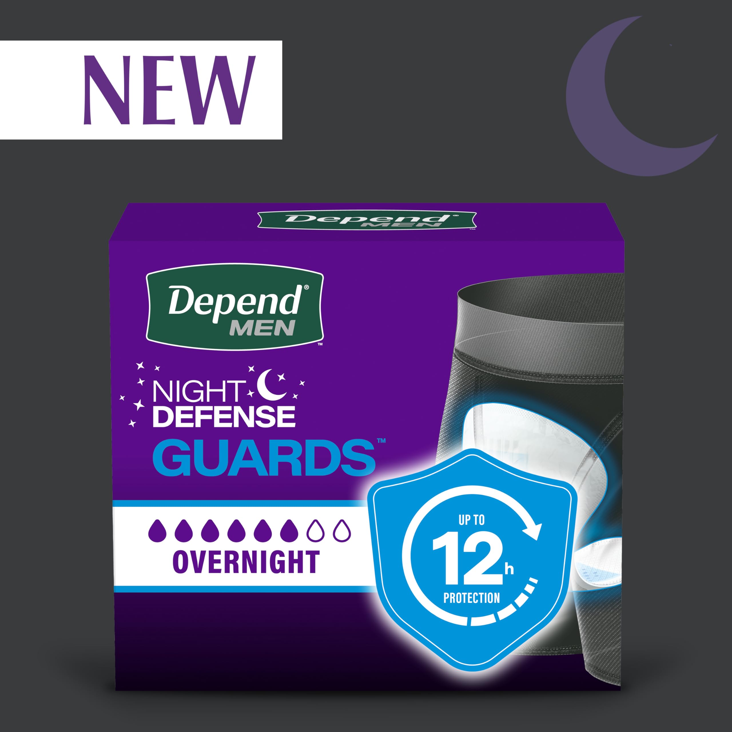 Depend individually wrapped pad in hand for hygiene and portability benefit