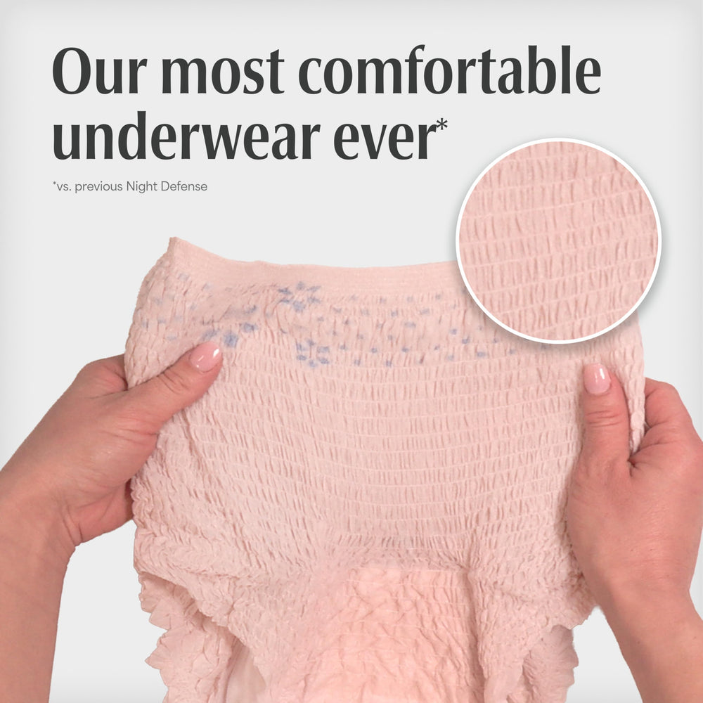 Depend absorbency demo converting liquid to gel for reduced wetness benefit