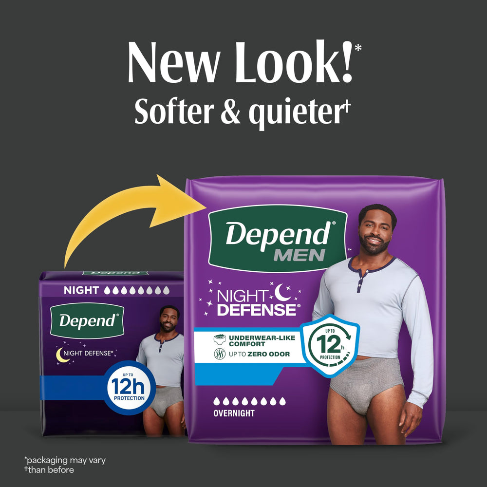 Depend DryShield core close-up highlighting high absorbency benefit