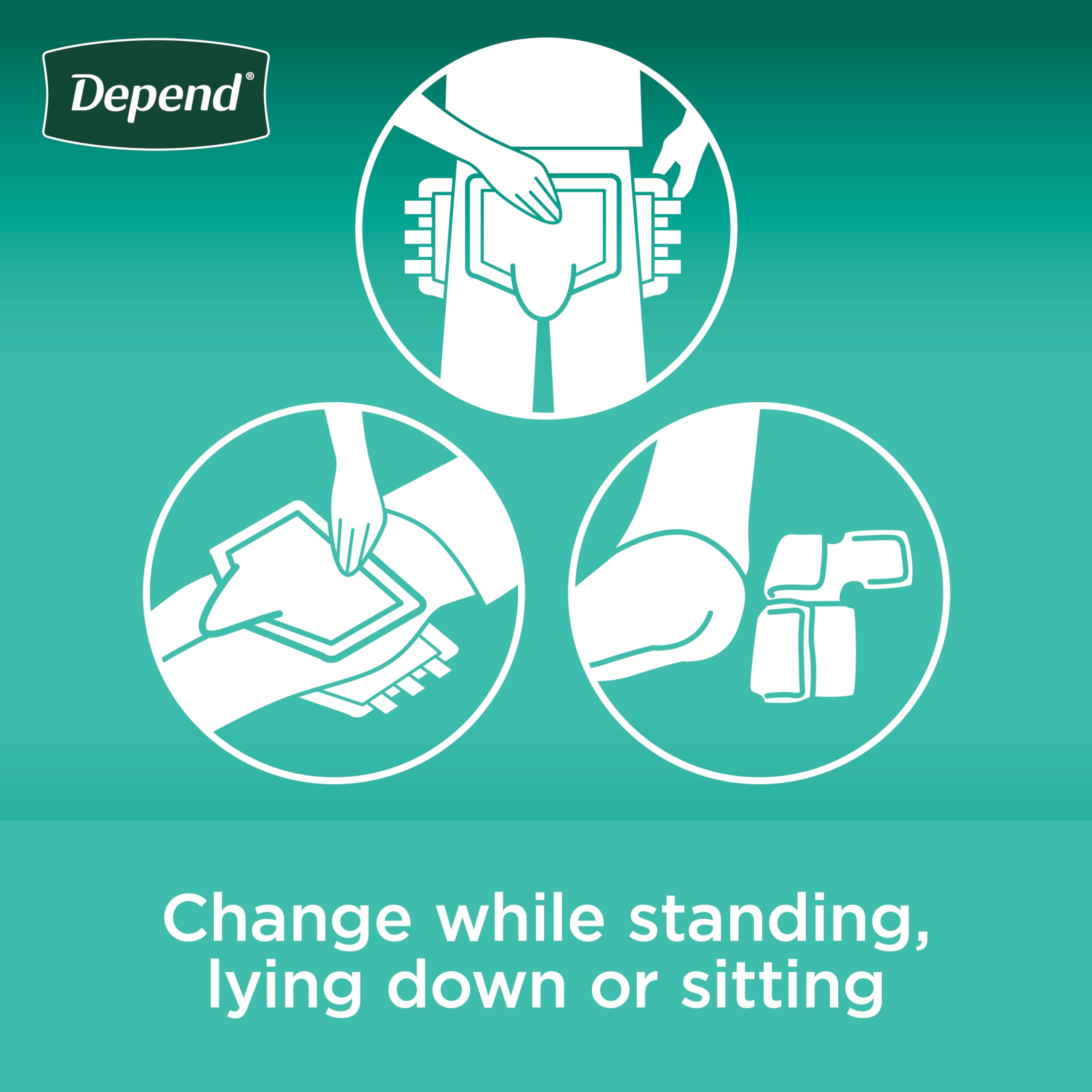 Depend lifestyle image of older adult staying active with reliable protection