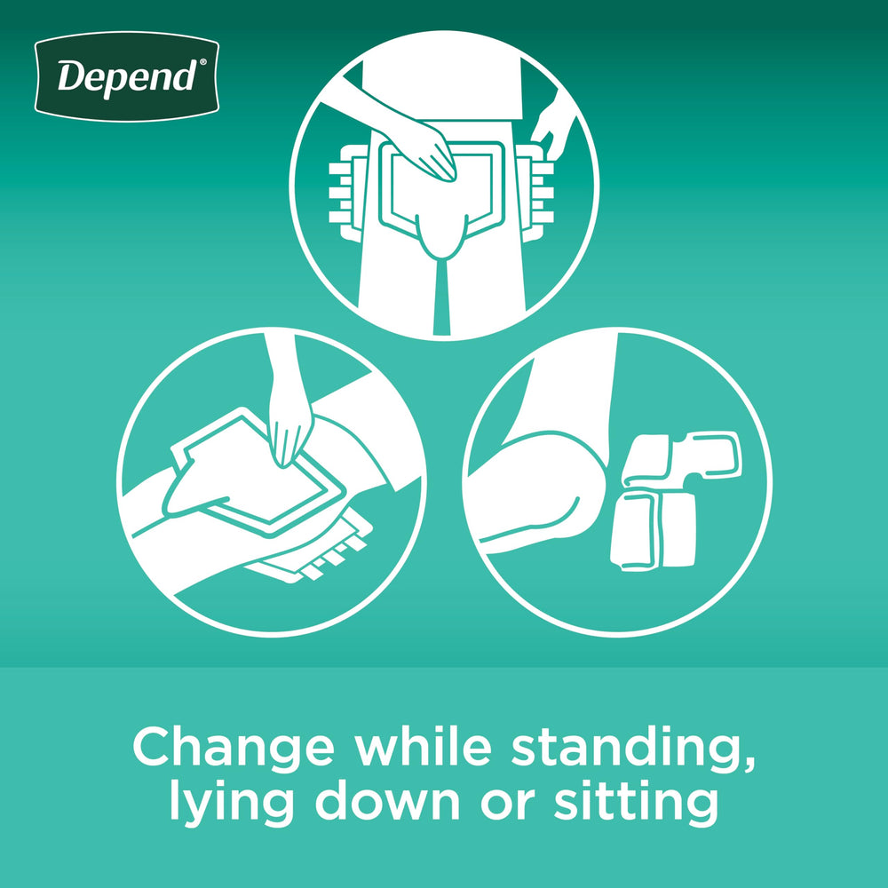 Depend lifestyle image of older adult staying active with reliable protection