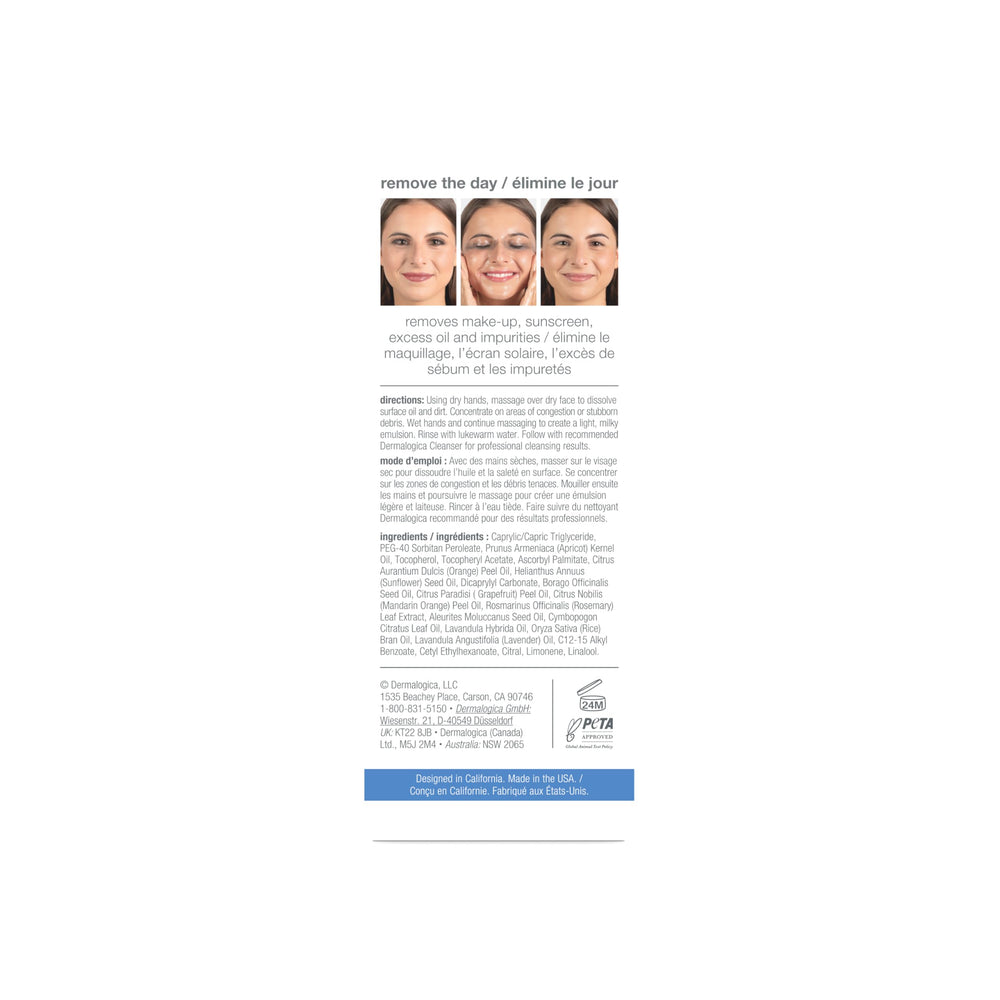 Dermalogica oil texture drop illustrating lightweight, nourishing formula