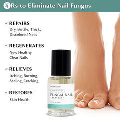 DERMATOOL precision applicator brush reaching under nail edges