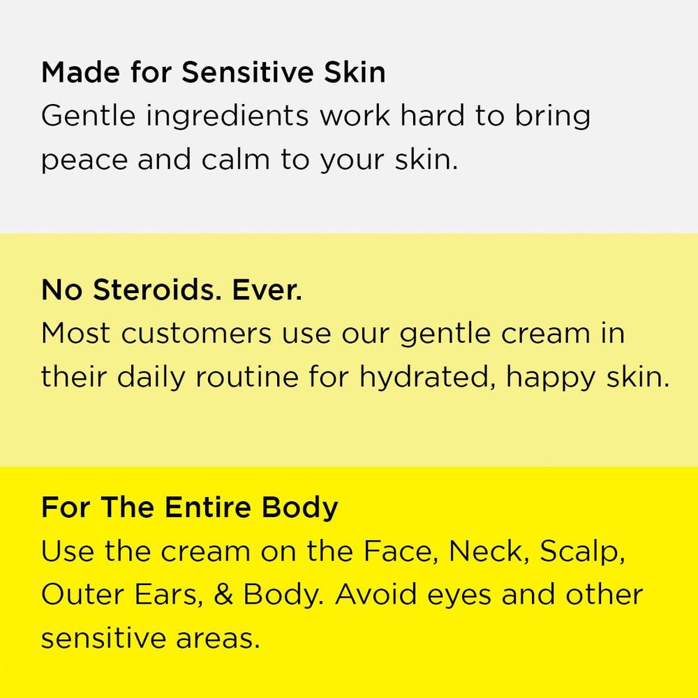 Dermgentle cream visibly absorbed into skin showing hydration and barrier support
