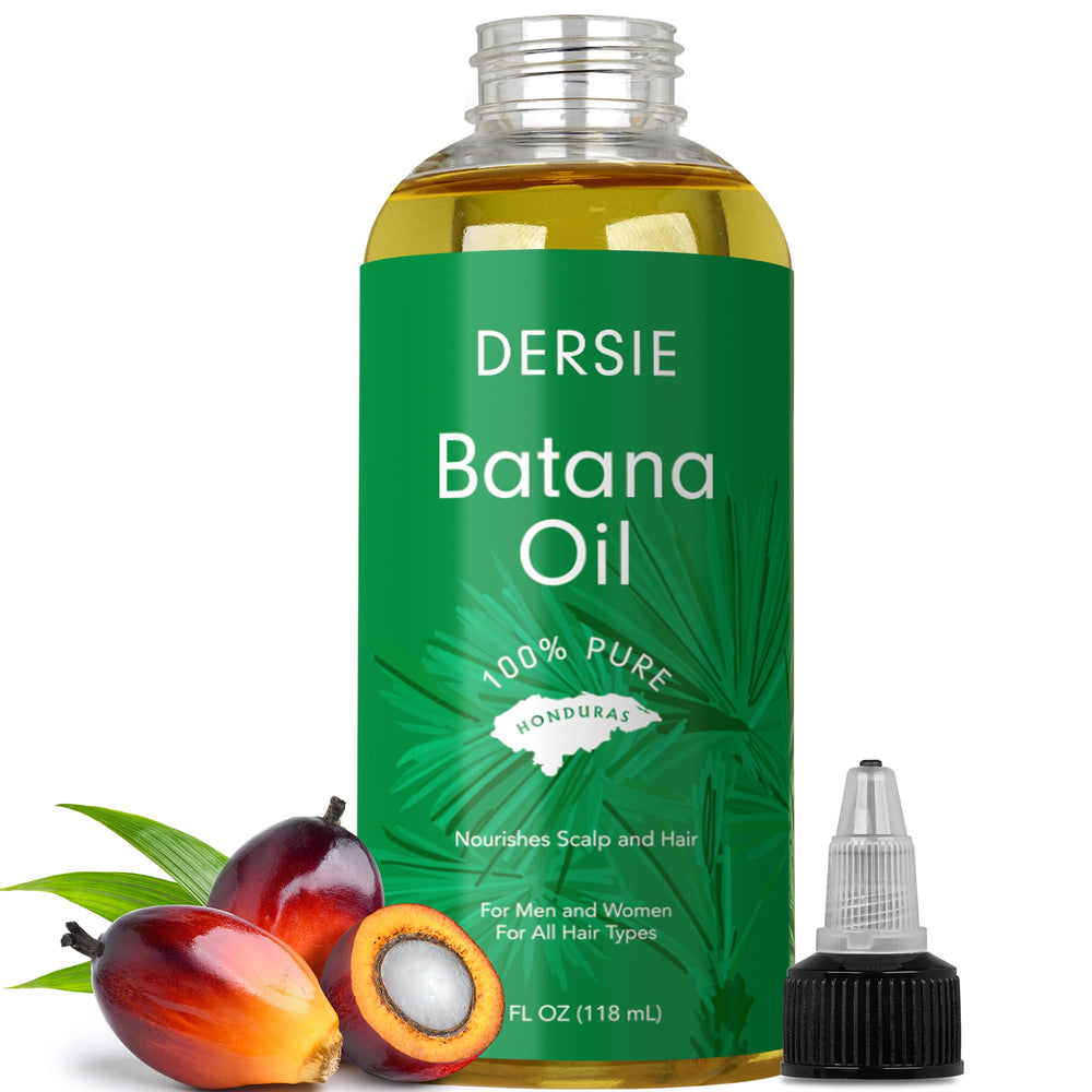 Dersie bottle front view showing packaging and lightweight oil benefits