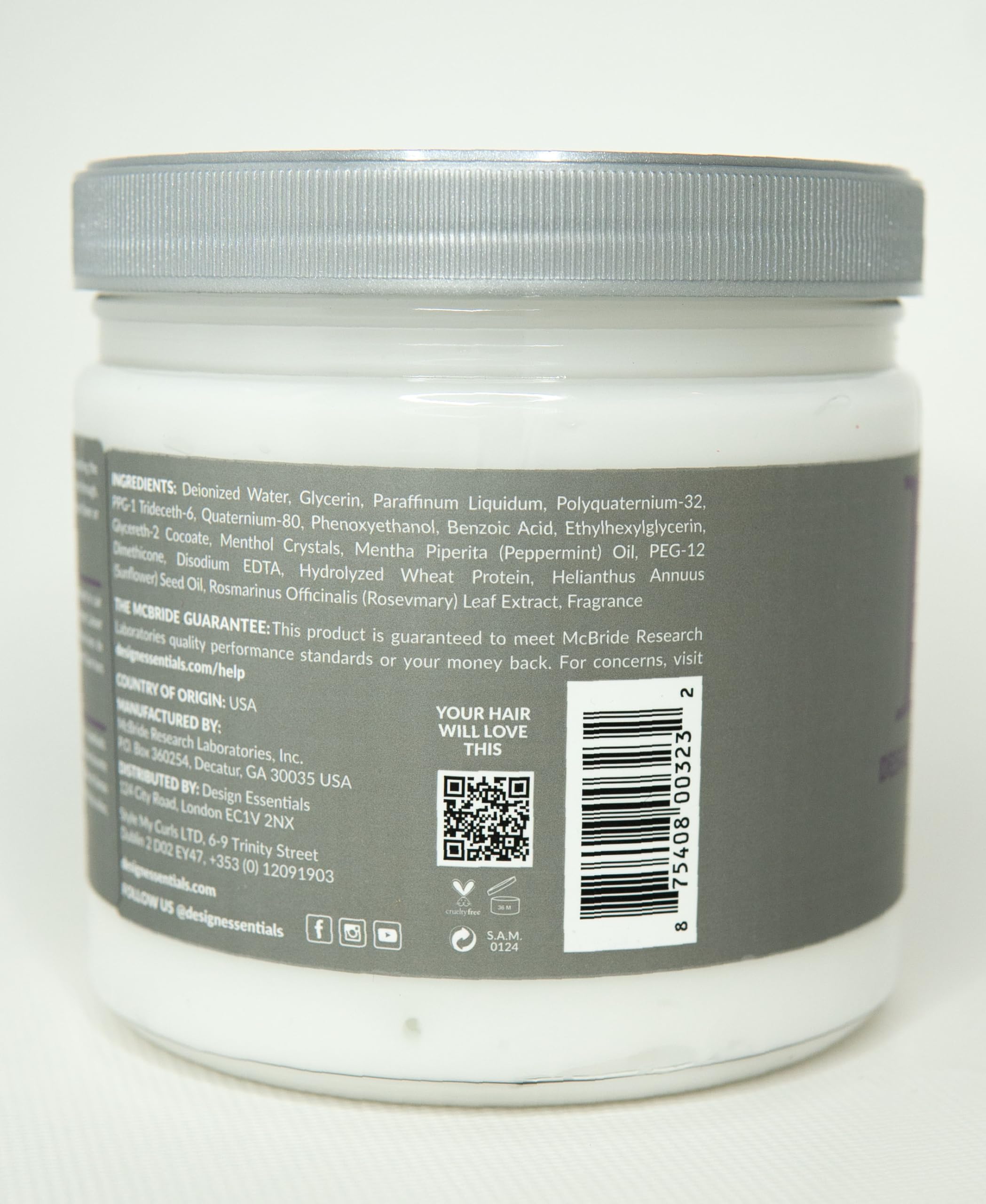 Design Essentials conditioner being applied in shower to refresh scalp and strands
