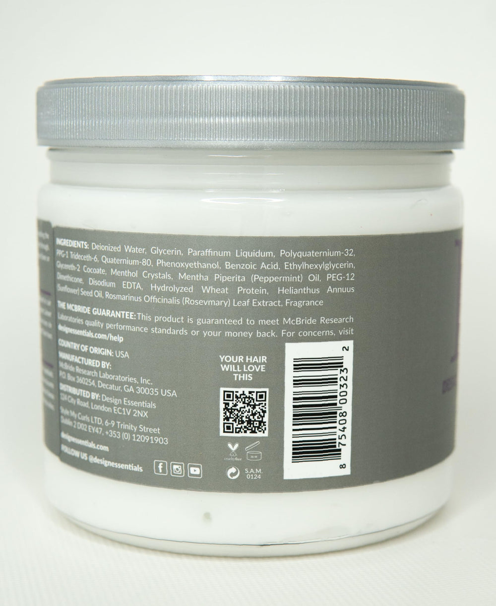 Design Essentials conditioner being applied in shower to refresh scalp and strands