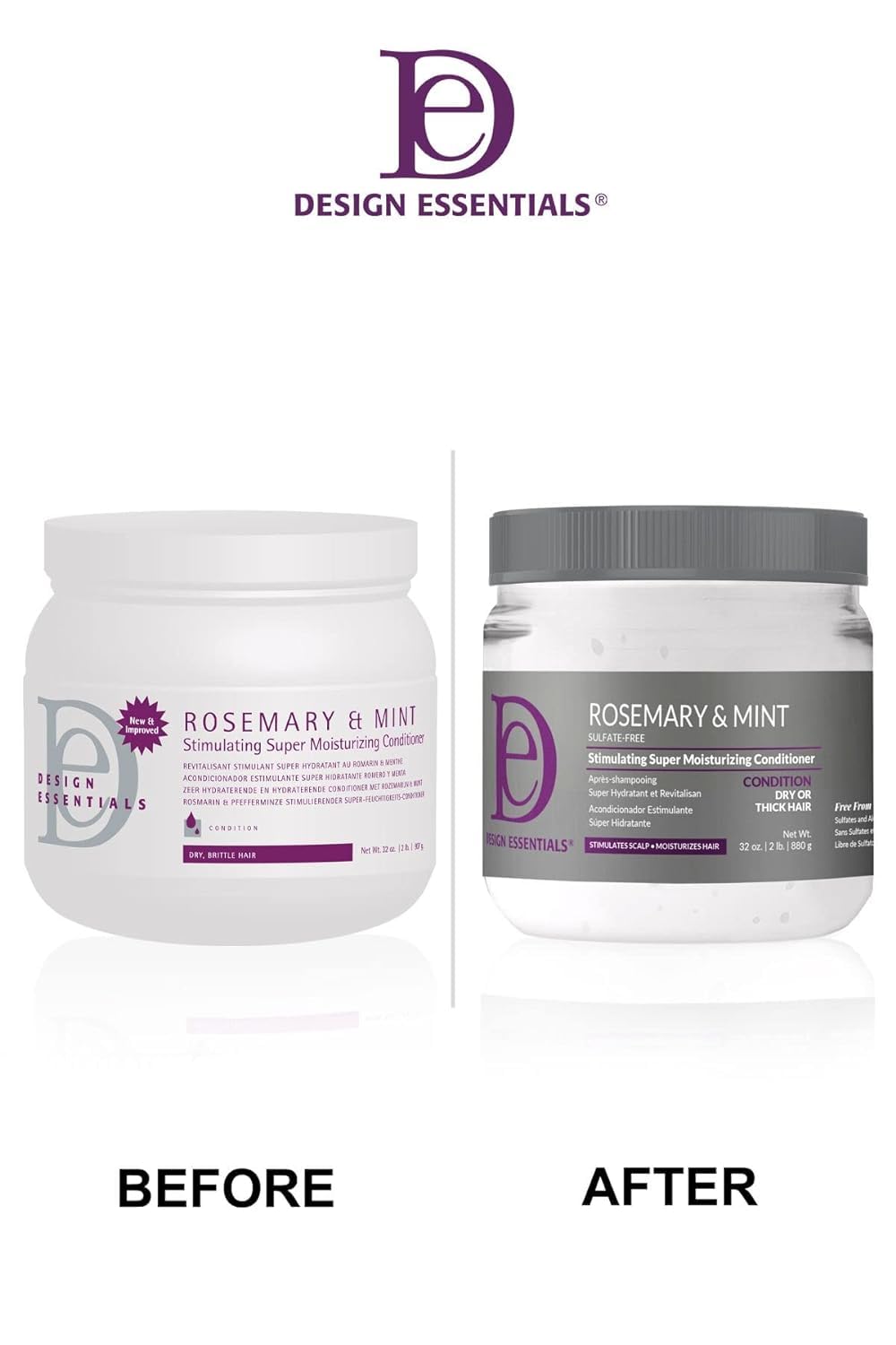 Design Essentials creamy conditioner texture close-up demonstrating rich hydration