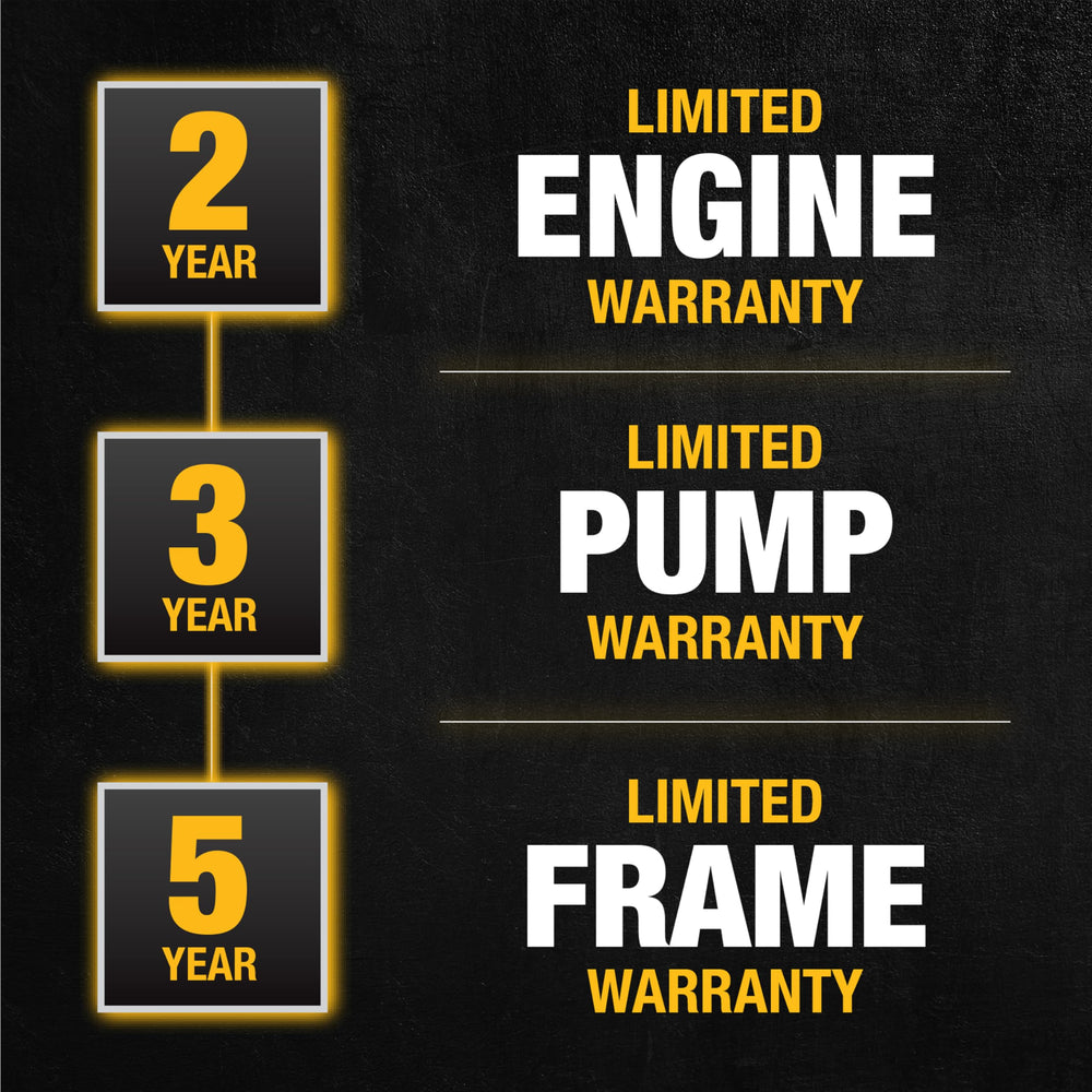 DEWALT 10-inch pneumatic tire and welded frame for smooth transport