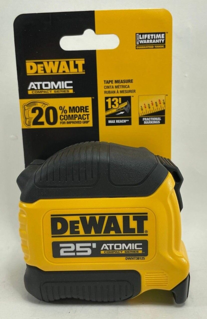 DEWALT tape stretched across gap showing 13 ft reach for solo measuring benefit