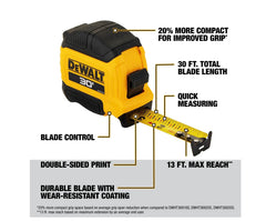 DEWALT blade close-up showing fractional graphics for faster reads