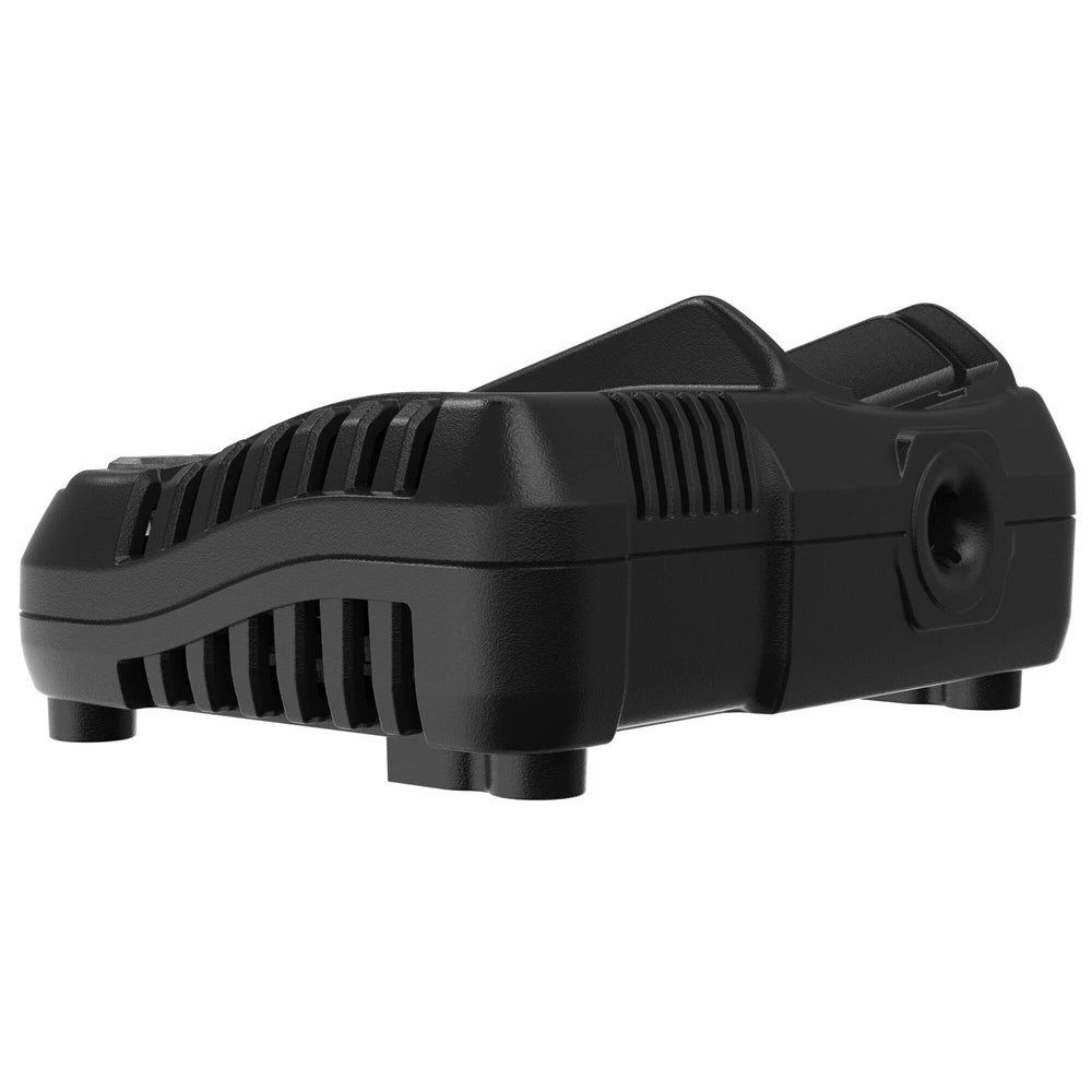 DEWALT side vent and power plug detail highlighting durable build and cooling efficiency