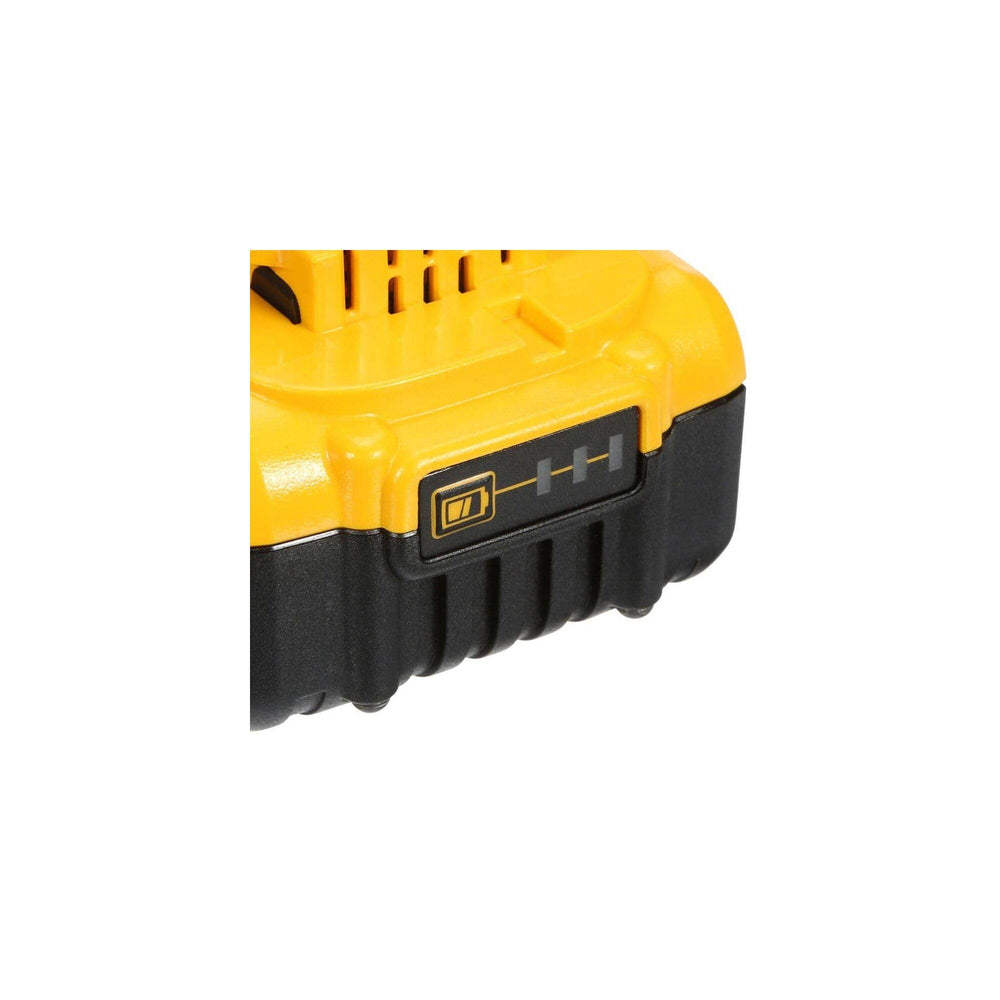 DEWALT DCB205 contact and casing detail showing secure connection reliability