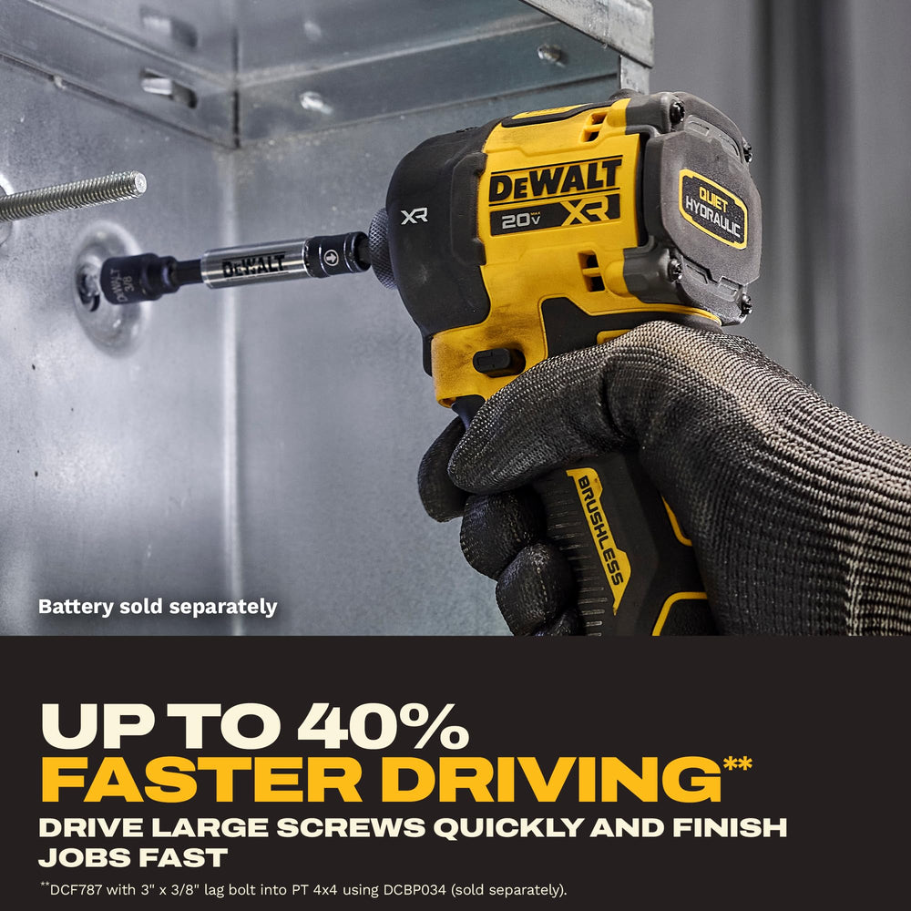 DEWALT DCF870B LED cluster close-up lighting work area for visibility