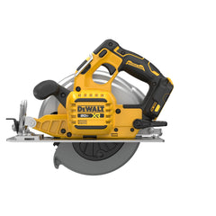DEWALT DCS590B bevel adjust close-up showing fast angle setup advantage