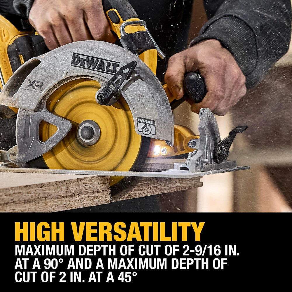 DEWALT DCS590B label and model plate proving authenticity and specification clarity