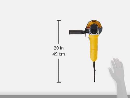 DEWALT product packaging and label showing model DWE4011 identification