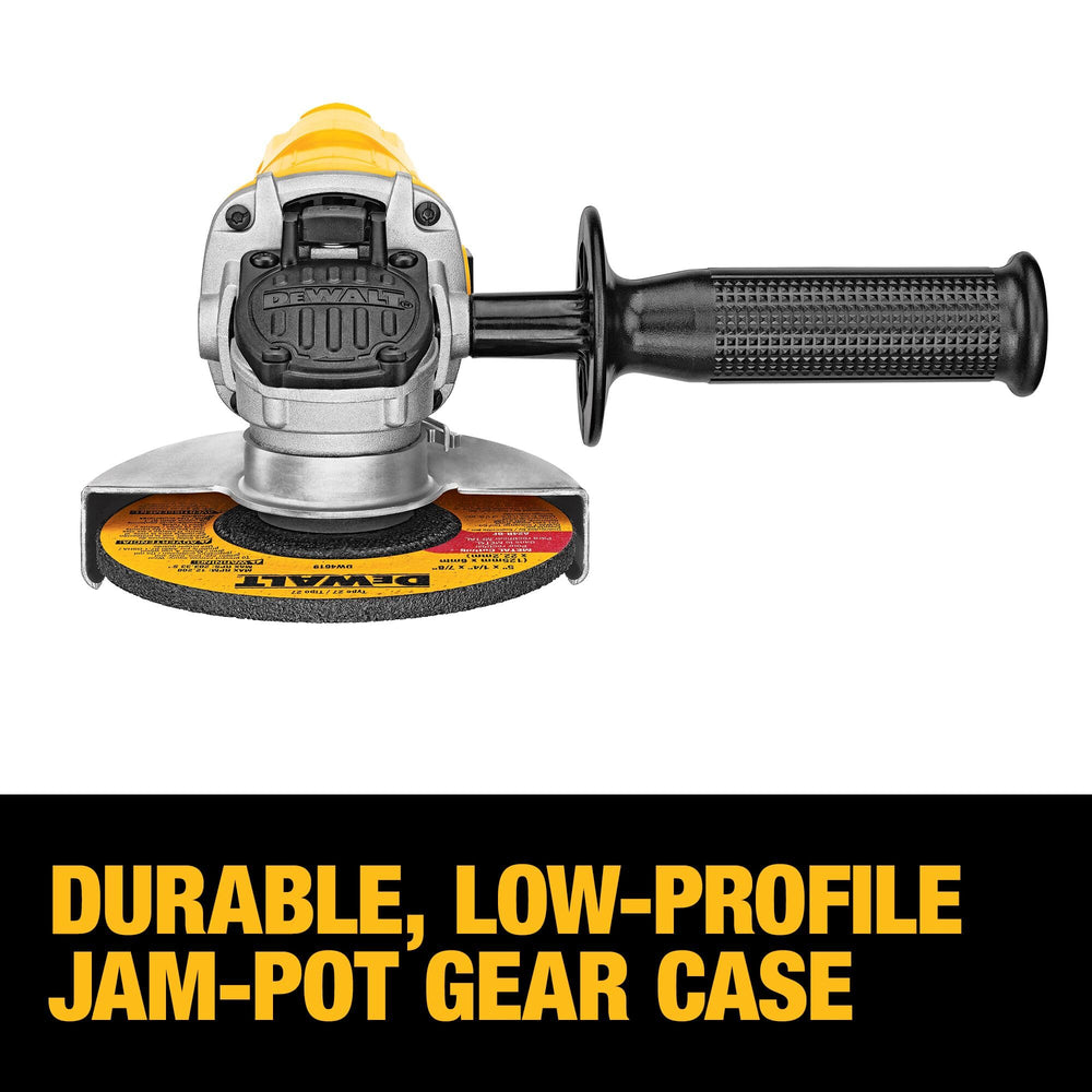 DEWALT slim ergonomic body detail to reduce user fatigue during tasks