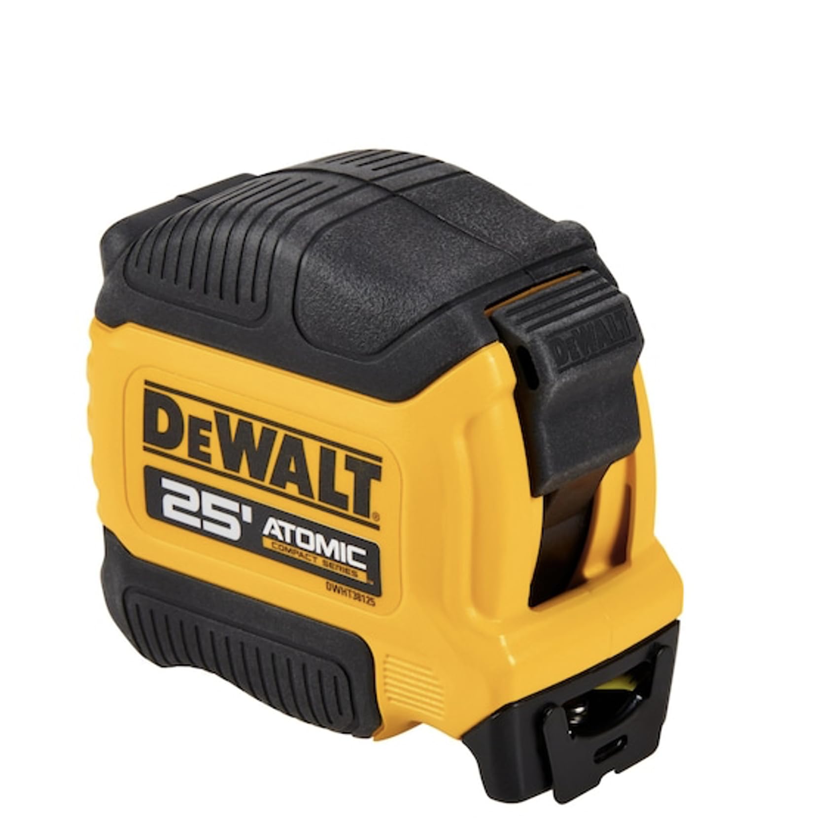 DEWALT integrated finger brake close-up showing control and safety benefit