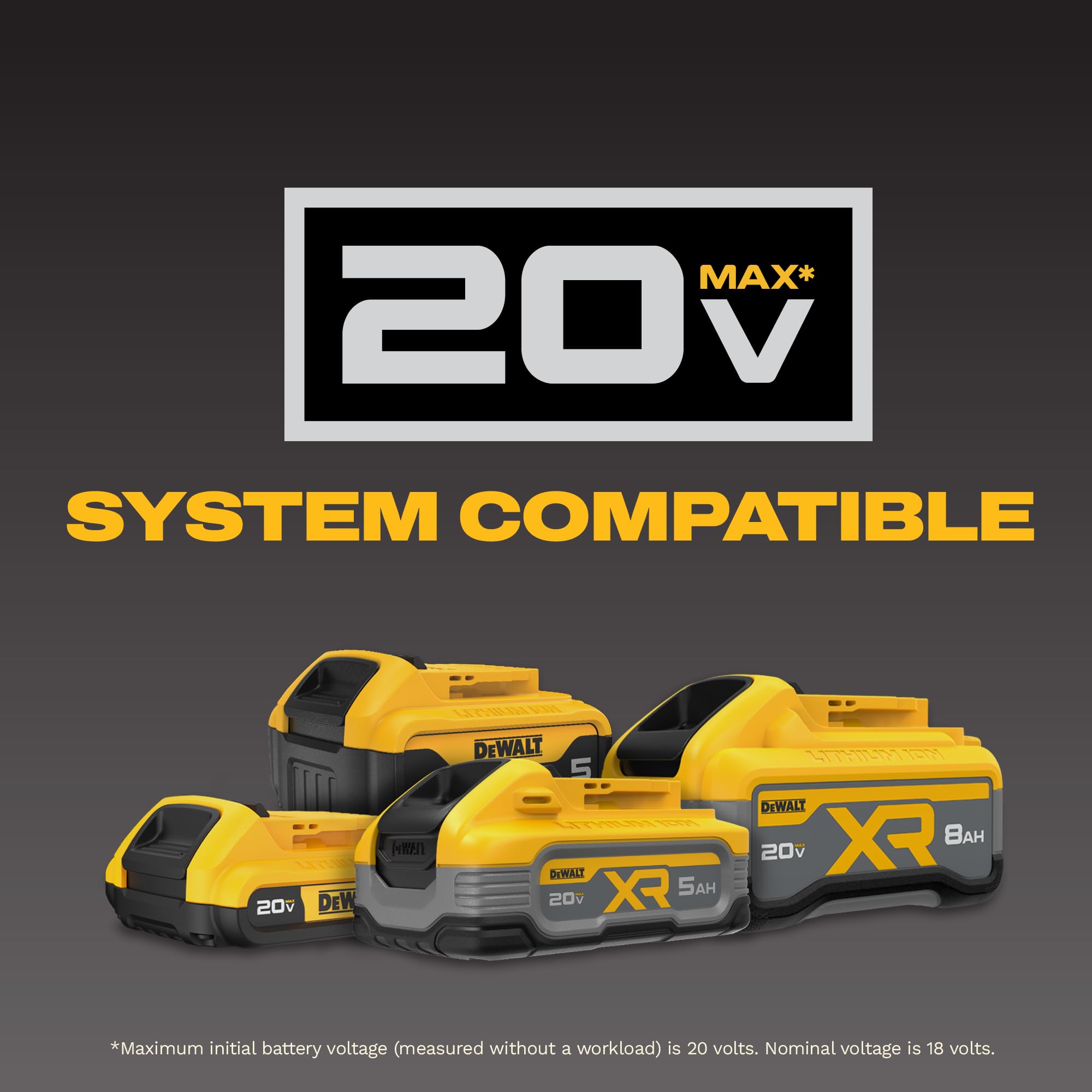 DEWALT planer size scale with hands showing lightweight 6.8 lb portability