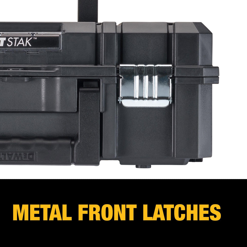 DEWALT TSTAK II deep interior profile holding bulky tools and accessories