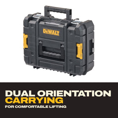 DEWALT TSTAK II open with power tools organized for quick access