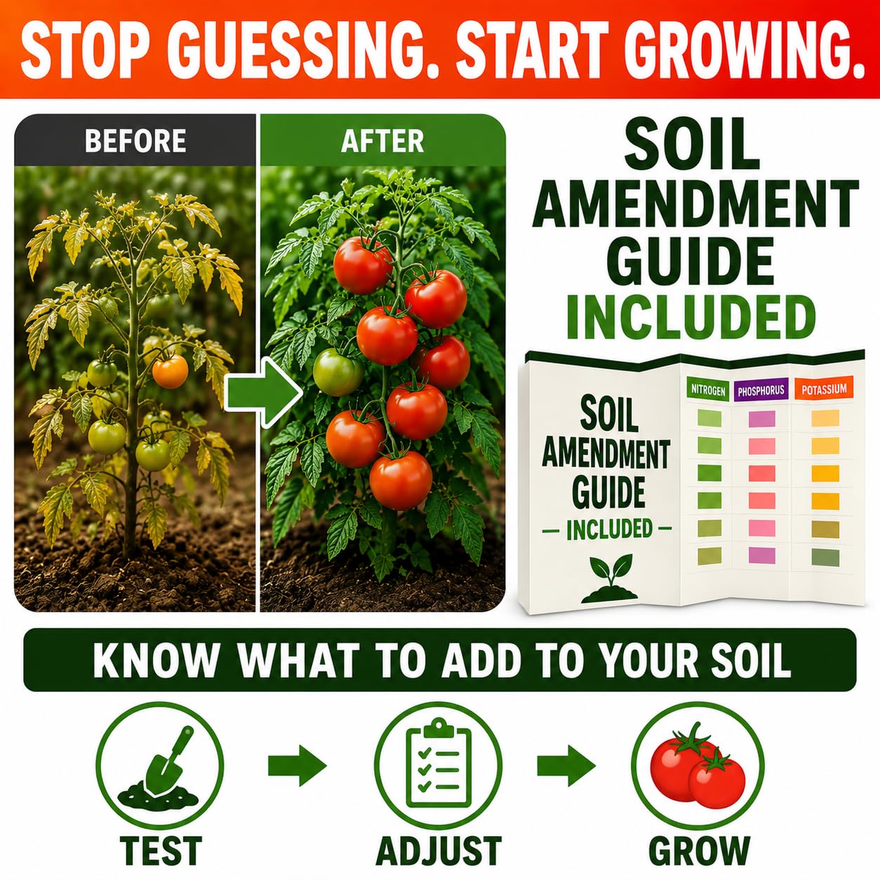 Dewilde Trading Co close-up pH color match illustrating fast pH reading benefit