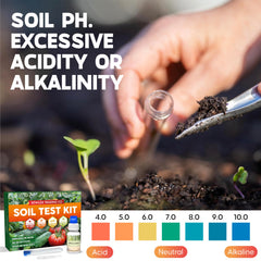 Dewilde Trading Co mixing a soil sample with reagent demonstrating easy on-site testing