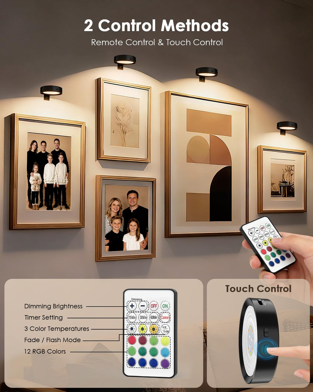 DGFINE RGB mode colors cycling to create decorative mood lighting