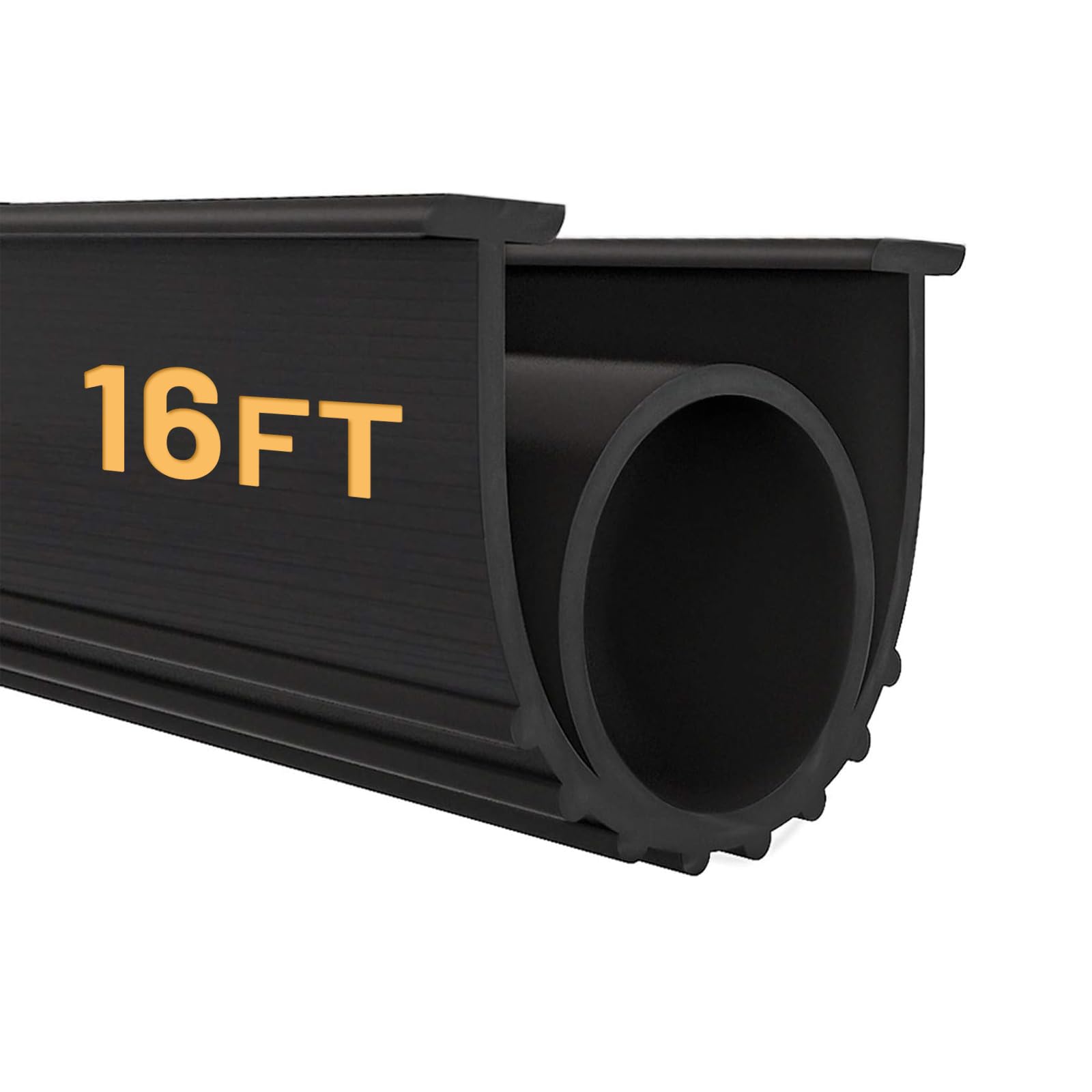 DGSL garage door seal front profile showing tight barrier and weather protection