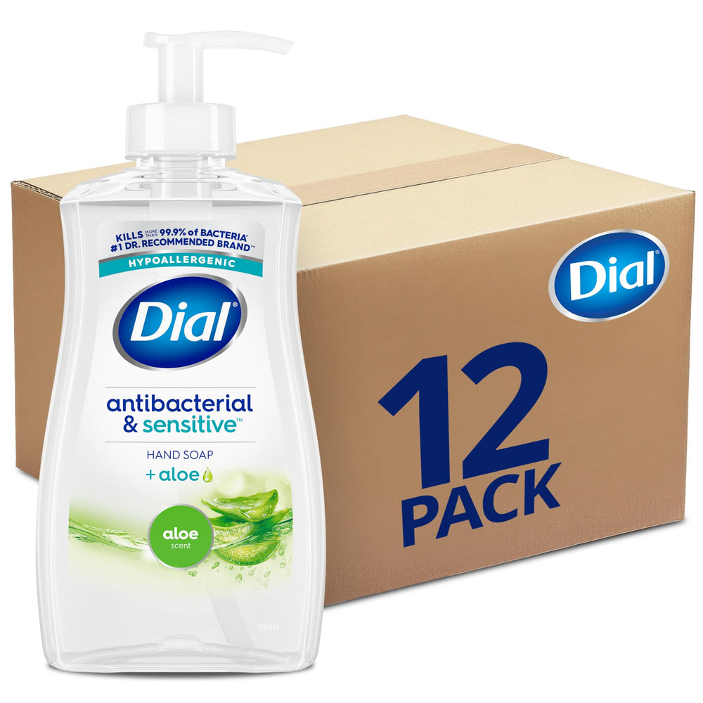 Dial aloe front packaging showing bottle and scent benefits